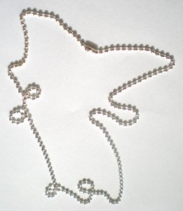 Schmuckkette Silberkugel 3mm - ca 60cm