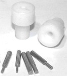 Gegenst�ckhalter-Set - Kunststoffhalter mit Edelstahlstiften