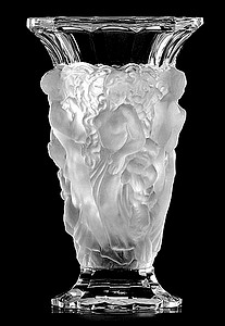 Vase Landvolk ca 215mm - Blei-Kristallglas