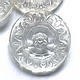 Glasstein Lilienkreis, rund, 40mm, klar - Schmuckstein