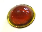 Glaslinse rund, ca 50mm Durchmesser, ca 20mm H�he - bernstein
