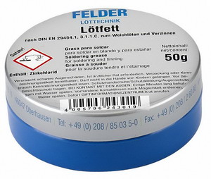 L�tfett f�r Bunt- und Schwermetalle beim L�ten mit L�tkolben
