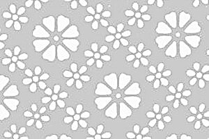 Mousselinglas C, Muster M-66 - Muster M-6 auf seidenmatt ge�tzt - 4mm