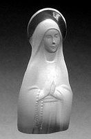 Statue Madonna ca 75mm - Bleikristallglas