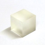 Glasw�rfel aus mattiertem Kristallglas - 40x40x40mm