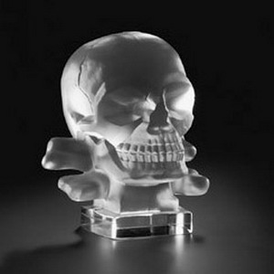 Statue Memento Mori ca 130mm - Bleikristallglas