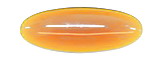 Glasmuggel oval, ca 45x18mm - bernstein - Topas