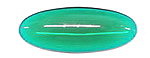 Glasmuggel oval, ca 45x18mm - blaugr�n - Smaragd