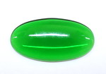 Glasmuggel oval, ca 36x19mm - gr�n
