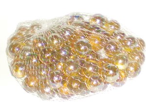 Glasmurmeln 16mm bernstein, gl�nzend