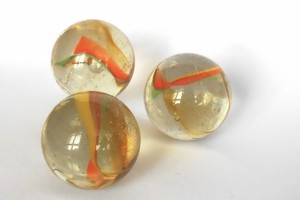 Glasmurmel marmoriert CATS-EYE - 35mm - Preis per St�ck