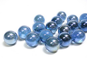 Glasmurmeln 25mm hellblau - gl�nzend