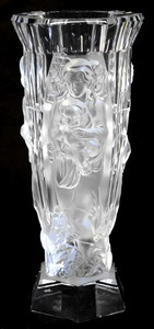 Vase Mutterfreude ca 260mm - Art Deco Bleikristallglas