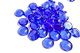 Glasnuggets hellblau, mittelgr. = ca 15mm - 20mm