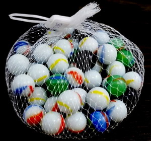 Sack Opalglasmurmeln - ca 16mm
