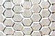 Orna ca. 535 Ornamentglas, Gussglas in farblos Waben, ca. 3mm, PS-085