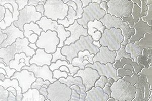 Ornamentglas, Gussglas in farblos Wolkenhimmel - ca. 3mm, PS-050
