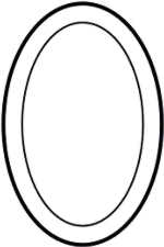 Bevel, Oval 4x6 = ca 10cm x 15,2cm #-220 06