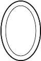 Bevel, Oval 4x6 = ca 10cm x 15,2cm #-220 06