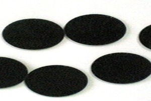 Ovale schwarzes Glas - 3,5cm - Beutel mit 8 St. - BB00-O3,5
