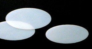 Ovale weissopales Glas - 5,5cm - Beutel mit 4 St. - BB101-O5,5