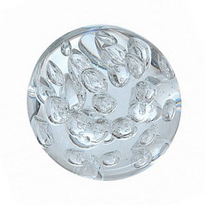 Glaskugel - Paperweight LUFTBLASEN gro� - ca 9cm
