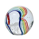 Glaskugel - Paperweight REGENBOGEN - klein - ca 6cm
