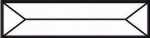 Pencil-Bevel 3/4x3 = ca 1,9cm x 7,6cm #-000 03