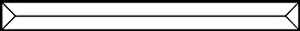 Pencil-Bevel 1x10 = ca 2,5cm x 25cm #-100 10