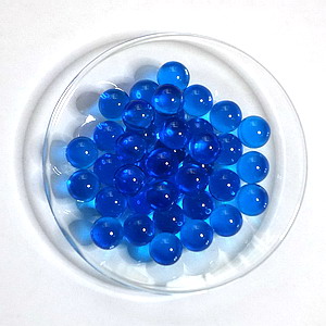 Glaskugeln / Glasperlen - blaut�rkies, 10mm