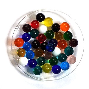 Glaskugelmischung / Perlenmischung - bunt, 10mm