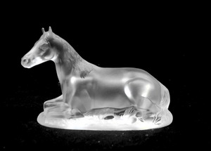 Figur Pferd ca 90mm - Bleikristallglas
