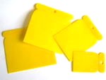 Plastikspachtel-Satz - 4 Spachteln aus Kunststoff - 50mm bis 120mm