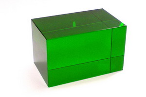 Glasquader GR�N - ca 80 x 50 x 50mm