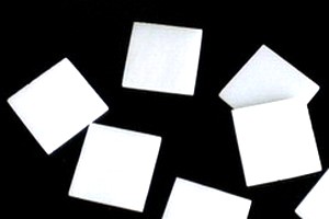 Quadrate, weissopales Glas - 5,5cm - Beutel mit 4 St. - BB101-S5,5