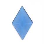 Farb-Bevel, Raute 1,5x2,5 - ca. 3,8x6,4cm SLB 1257 - Blau