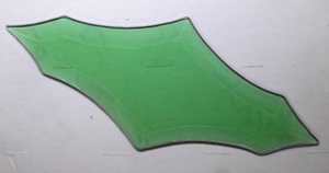 Farb-Bevel, 24x12cm - RB-201.2 Gr�n