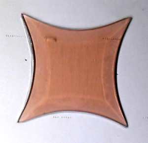 Farb-Bevel, Stern 12x12cm - RB-334-5 Pink