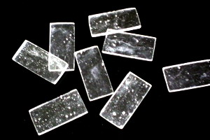 Rechtecke klares Glas - 3,5cm - Beutel mit 8 St. - BB001-R3,5