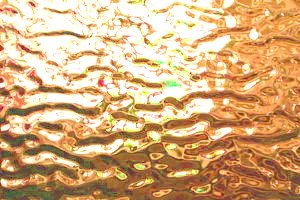 Ornamentglas, Rippelglas grob, dunkelgelb ( W-48 R )