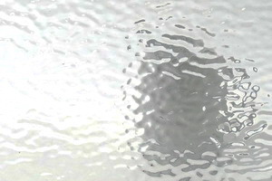 Ornamentglas, Rippelglas grob, klar ( W-01 Rip )