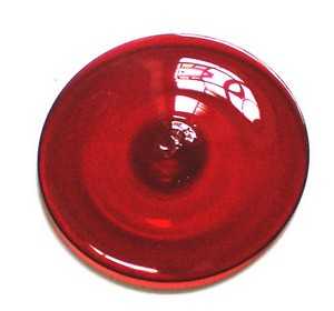 Butzenscheibe in ca 100mm - rot #-905