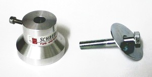 Fu� f�r Gegenst�ckhalter mit Befestigung durch Schraube