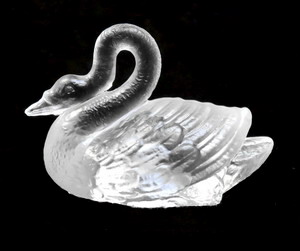 Figur Schwan ca 70mm - Bleikristallglas