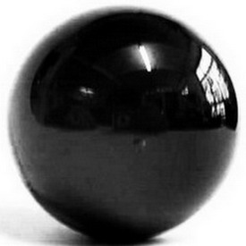 Glaskugel 200mm schwarz - Wahrsagerkugel aus schwarzem Kristallglas