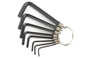 Inbusschl�selsatz von1,5mm bis 6mm z.B. f�r Madenschrauben