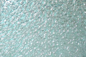 Ornamentglas SK10.71 - Riffelglas-Moos, blau (hellkupferblau)