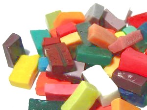 Smalten - Glasmosaiksteinchen - Beutel mit bunter Mischung, ab 100g