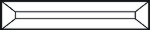 Bevel 1x5 = ca 2,5cm x 12,7cm #-110 05