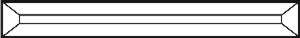 Bevel 1x8 = ca 2,5cm x 20,3cm #-110 08 - Sonderpreis !